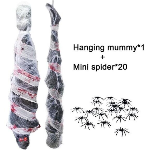 Halloween Decorations, 72 Inch Hanging Spooky Scary Creepy Mummy Decoration